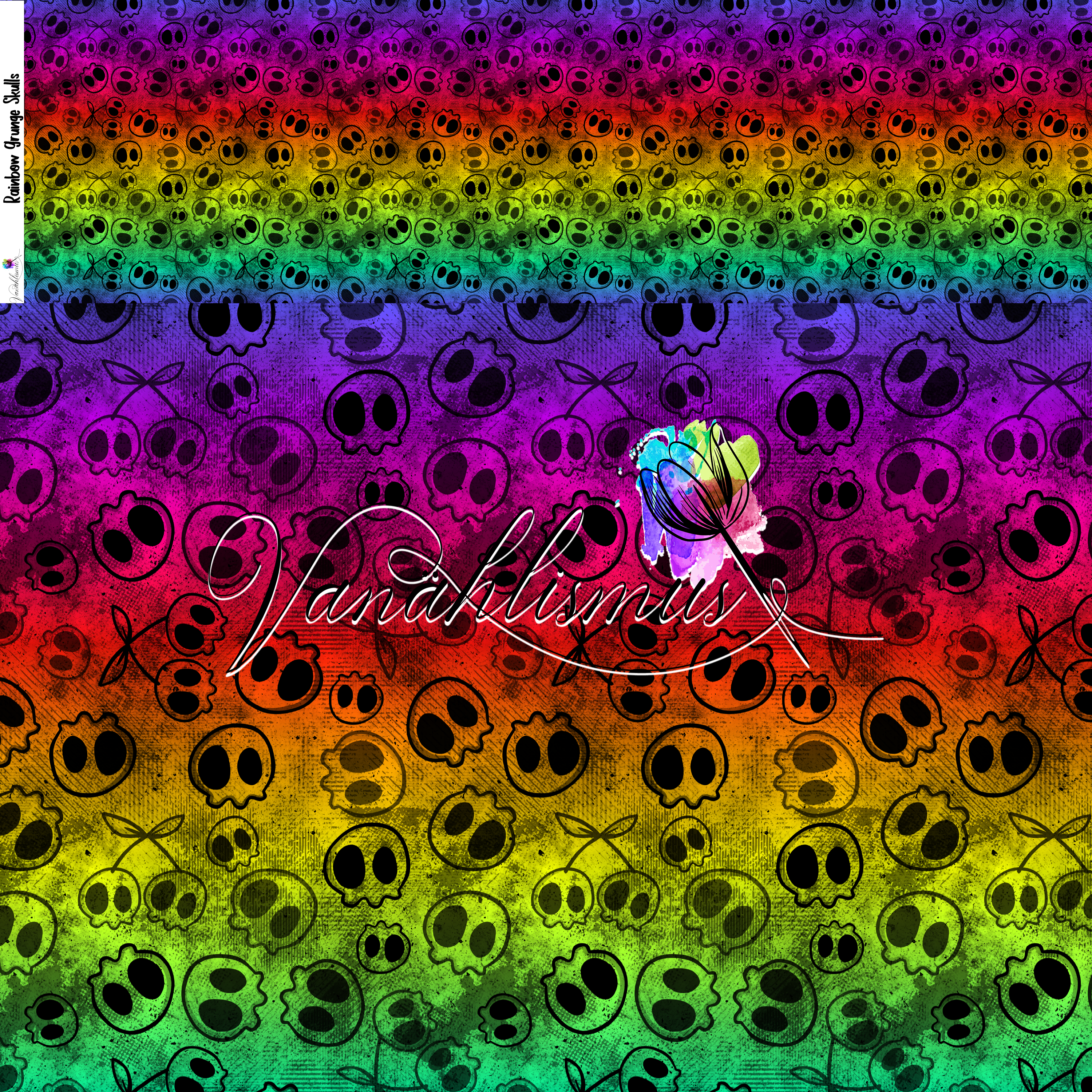rainbow grunge skulls Werbung
